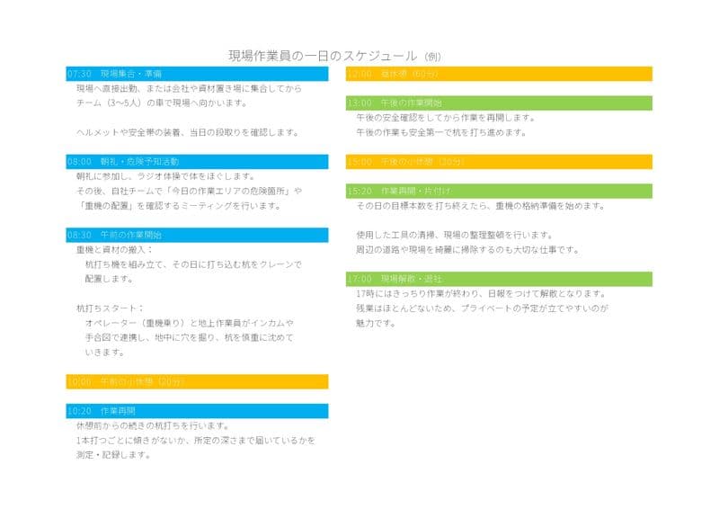 株式会社アント 【現場作業員・杭打ち工】未経験OK!資格取得は会社が全額負担!月給24万円+賞与年2回!直行直帰OK! 1